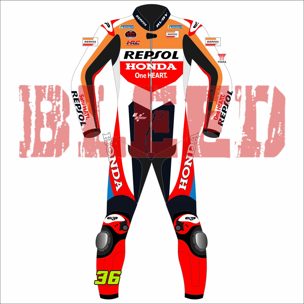 Joan Mir Honda Repsol MotoGP Race Suit 2024 Front VIew