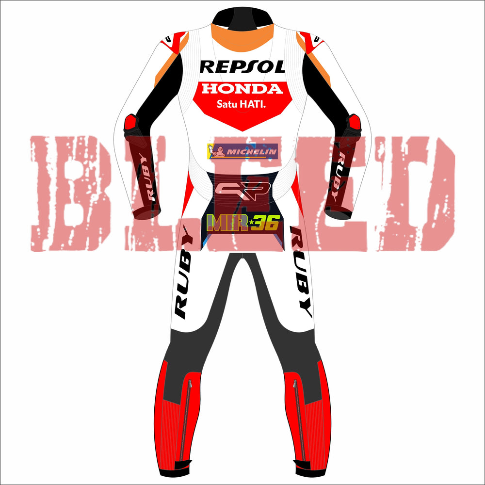 Joan Mir Honda Repsol MotoGP Race Suit 2024 Back View