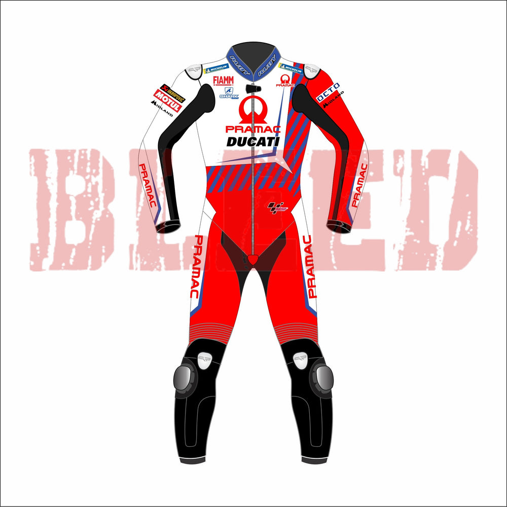 Johann Zarco Ducati Paramac 2021 MotoGP Suit Front View