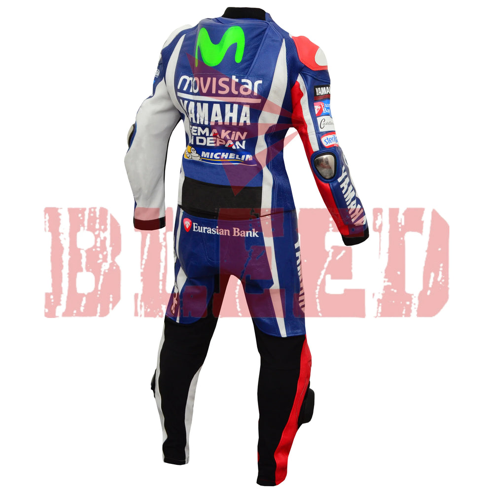 Jorge Lorenzo 2016 MotoGP Leather Racing Suit Back View-1