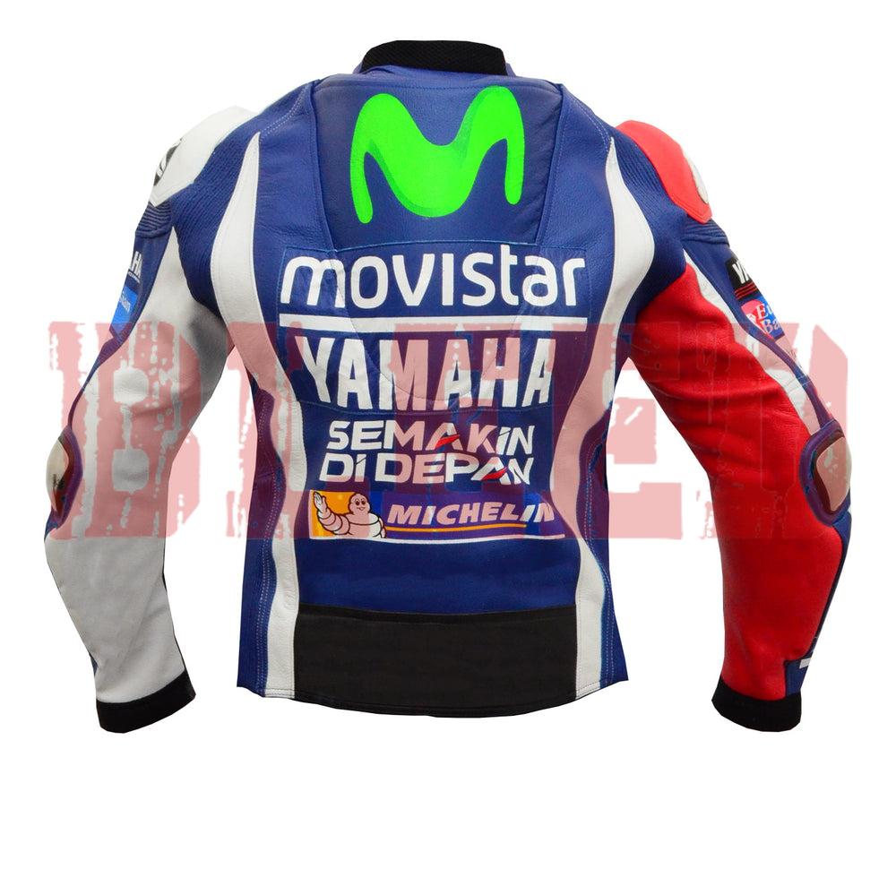 Jorge Lorenzo Motorbike Riding Jacket Back View