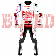 Jorge Martin Ducati Pramac Catalunya MotoGP 2024 Race Suit Back View