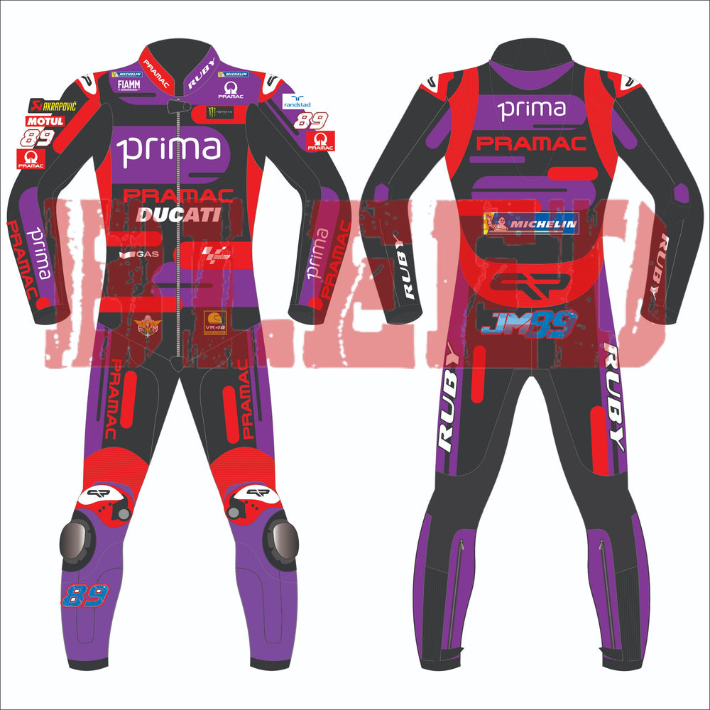 Jorge Martin Ducati Pramac MotoGP 2024 Race Suit