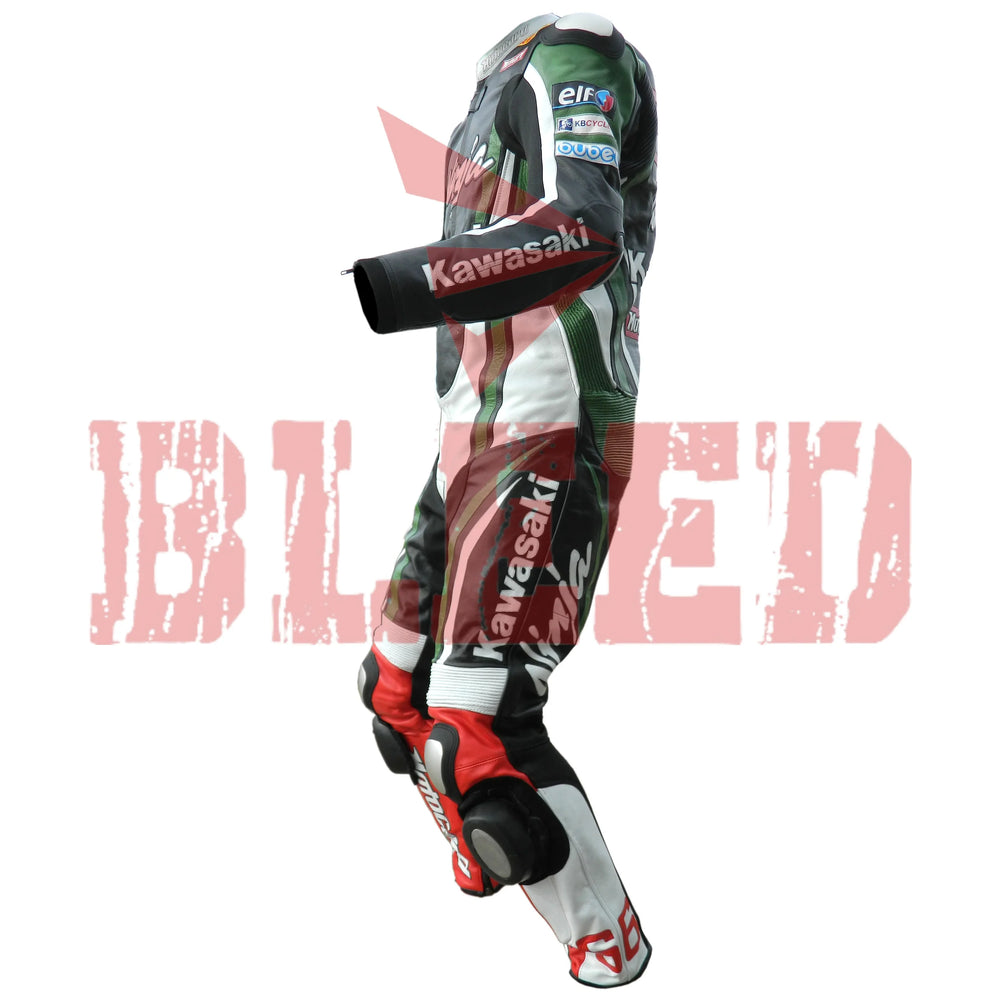 Tom Sykes Kawasaki Ninja Motorbike Racing Suit Left View