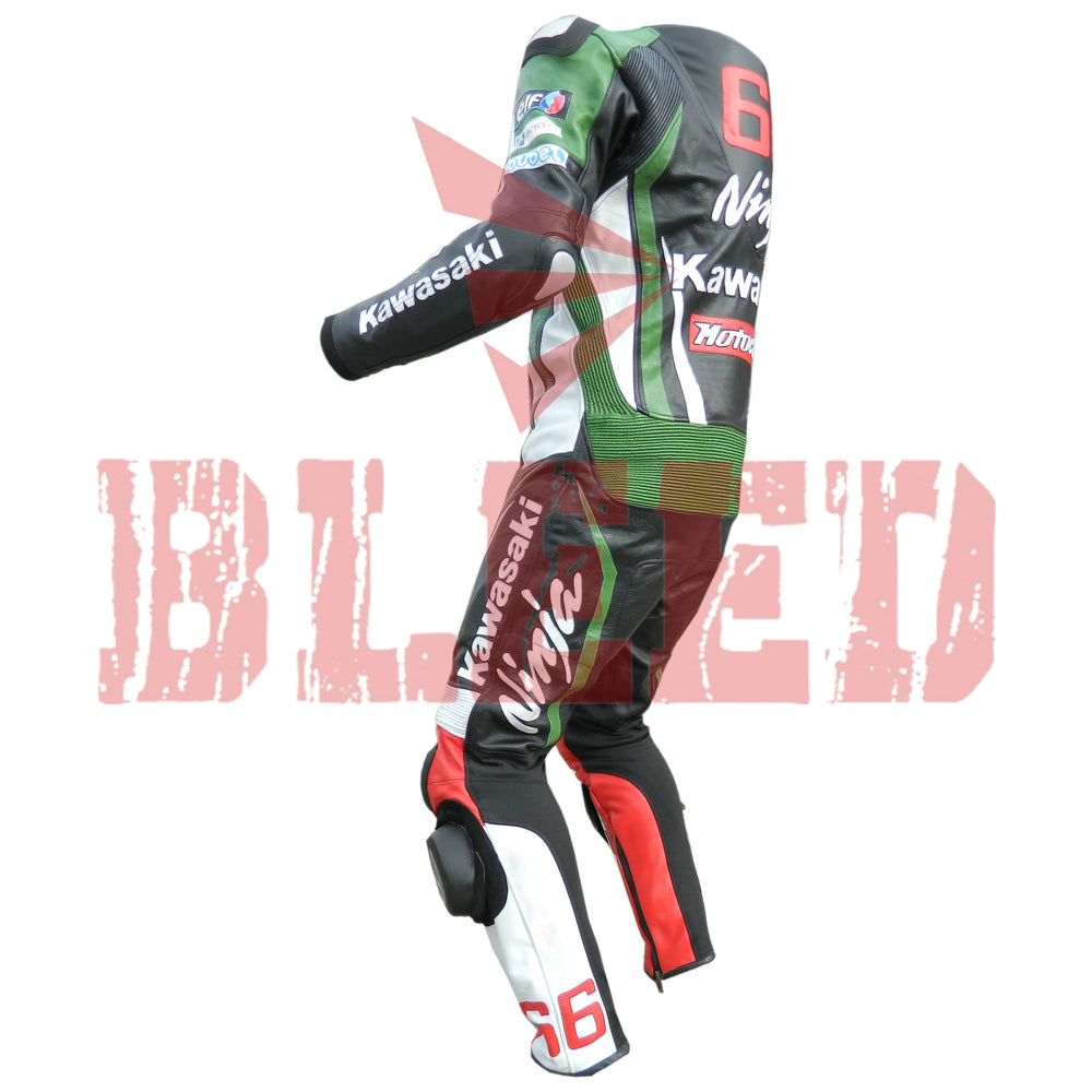 Tom Sykes Kawasaki Ninja Motorbike Racing Suit Left View