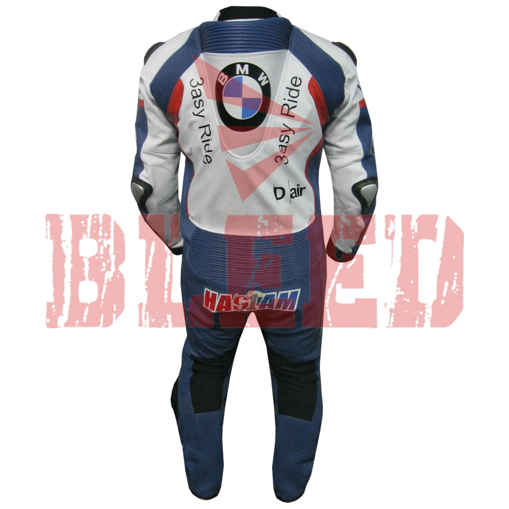Leon Haslam BMW Motorbike Racing Suit Back View