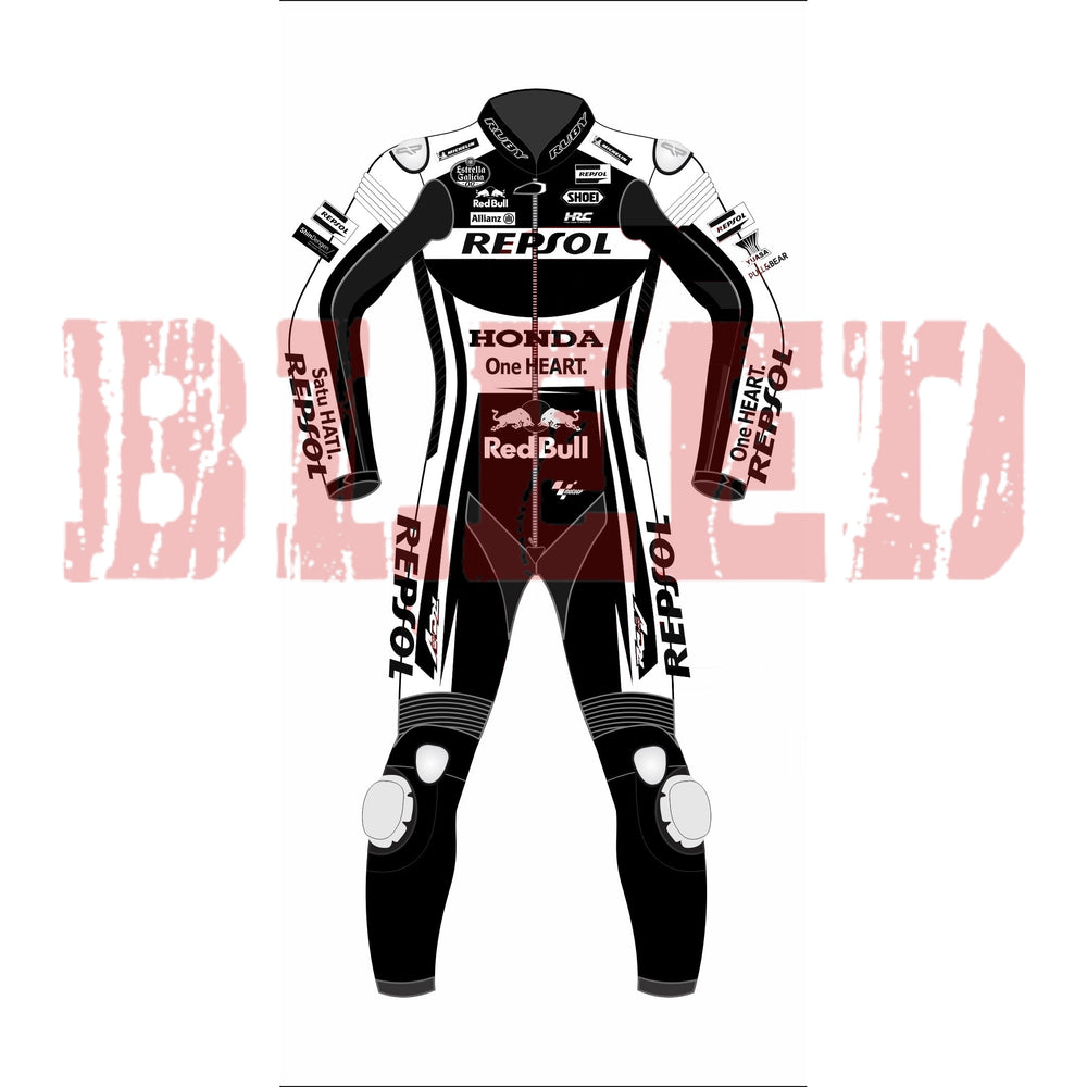 Marc Marquez Winter Test 2023 Leather Race Suit Front View