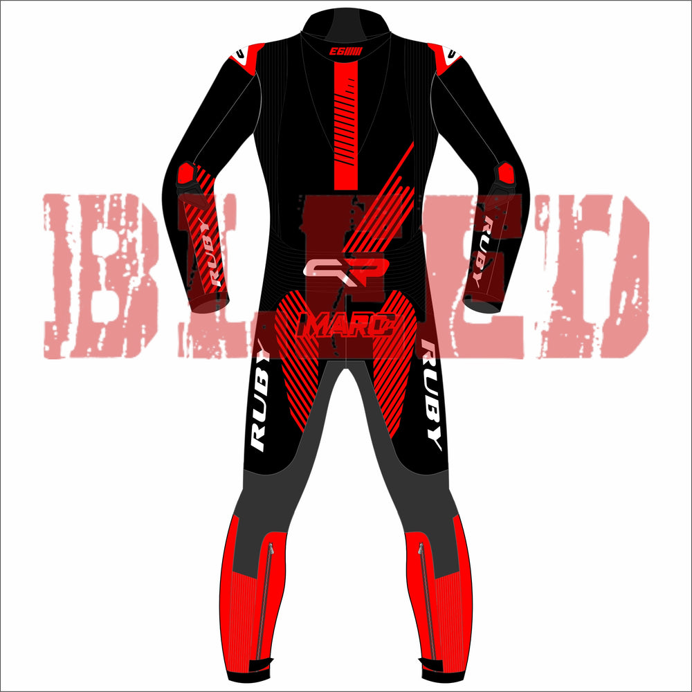 Marc Marquez Winter Test MotoGP 2024 Race Suit Back View