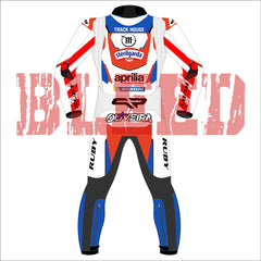 Miguel Oliveira 2024 Aprilia Motorbike Race Suit Back View