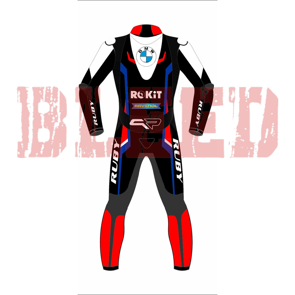 Michael Van Der Mark BMW WSBK 2023 Race Suit Back View