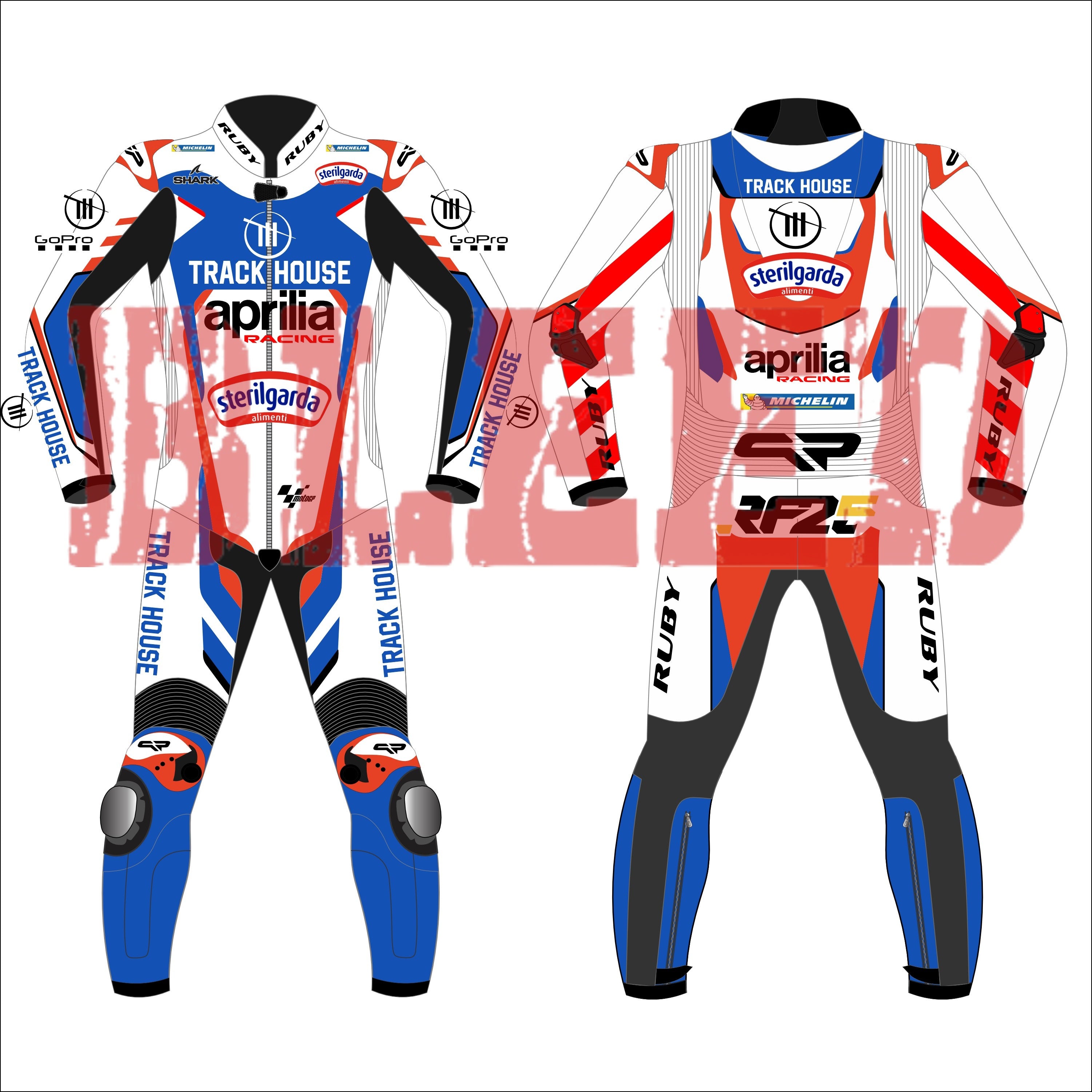 Raúl Fernández 2024 Aprilia Track house Motorbike Race Suit