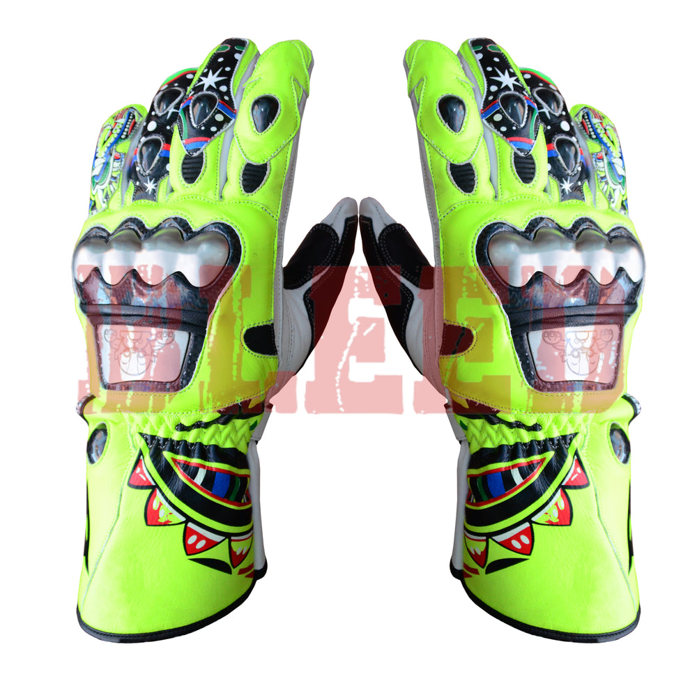 Rossi 2009 Motorbike Racing Leather Gloves