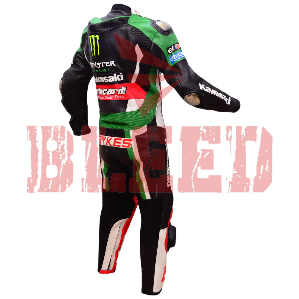 Tom Sykes Kawasaki Ninja Motorbike Riding Leather Suit Right View