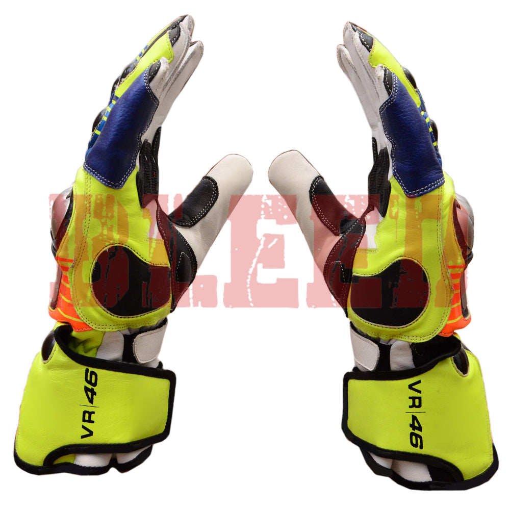 Rossi Motorbike Racing Leather Gloves Motorbike-4