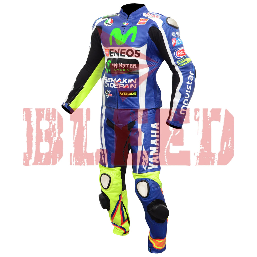 Valentino Rossi VR46 MotoGP Racing Leather Suit Left View