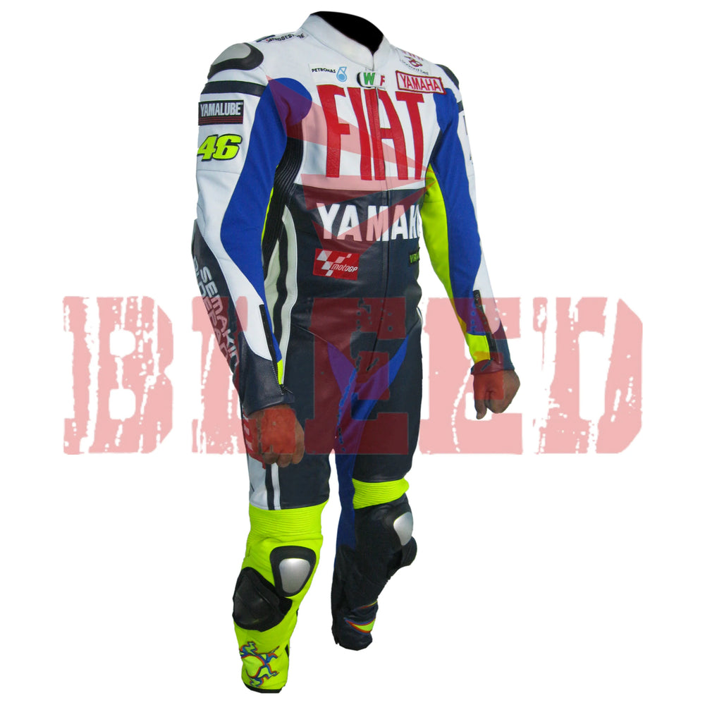 Rossi Fiat Motorbike Racing Leather Suit Right View