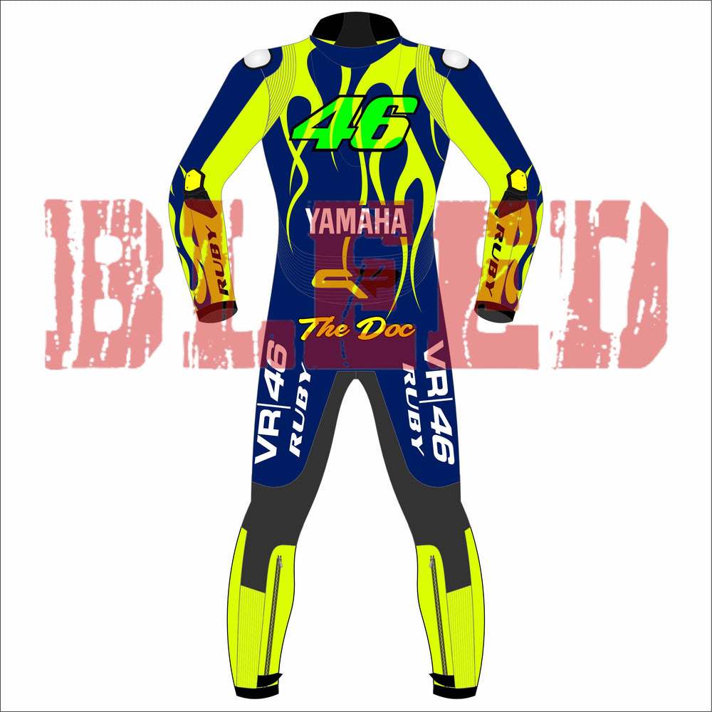 Valentino Rossi WorldSBK Portimao Winter Test Race Suit 2024 Back View