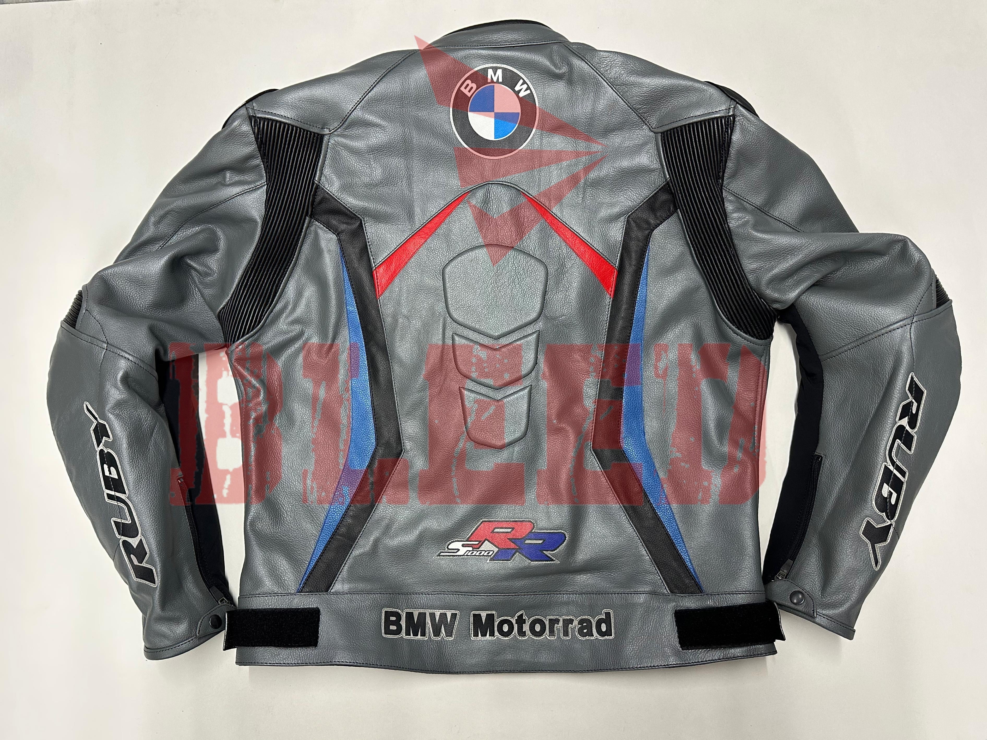 BMW Motorrad バイクジャケット M 黒/グレー BMW Motorcycle Jacket Motorbike Racing Riding Leather Men