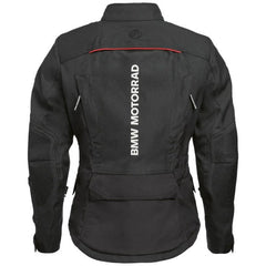 bmw gs rallye gtx womens motorcycle jacket black back view touring riding gear